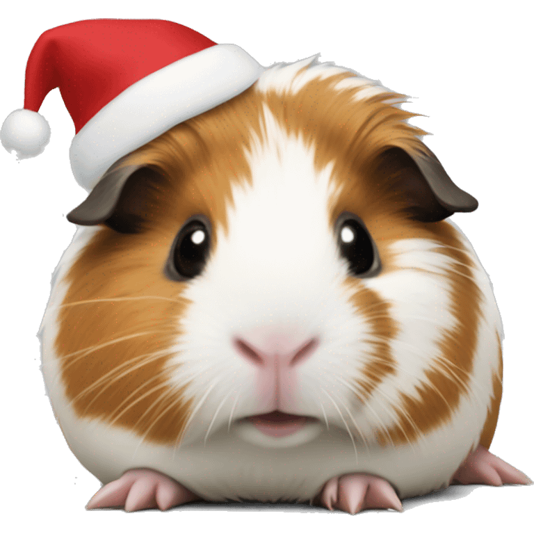 Santa Guinea pig  emoji