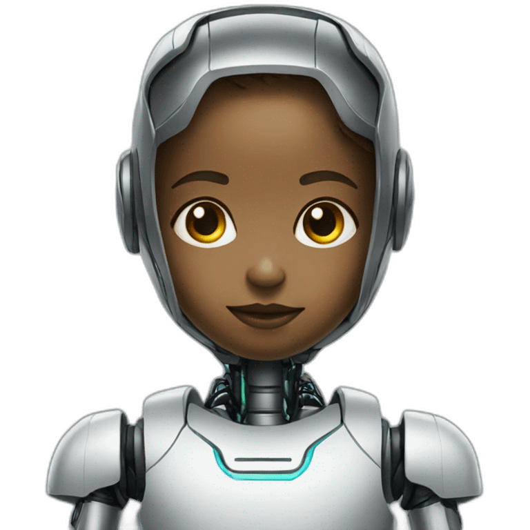 AI robot as a child emoji