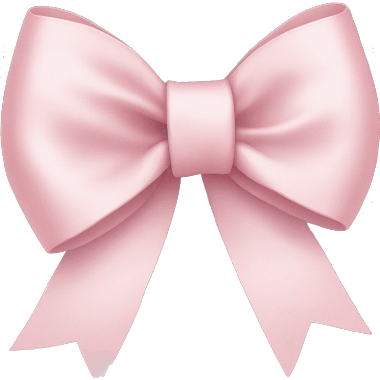 Pale pink ribbon bow emoji