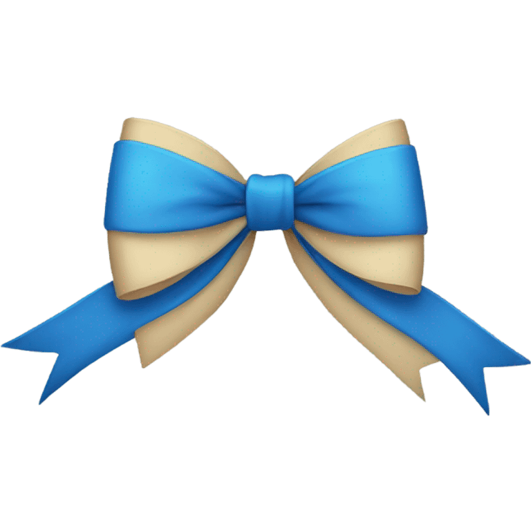 blue bow emoji