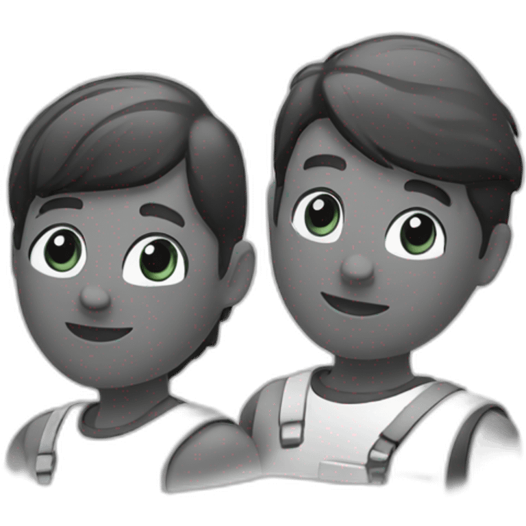 logo repair team black and white  emoji