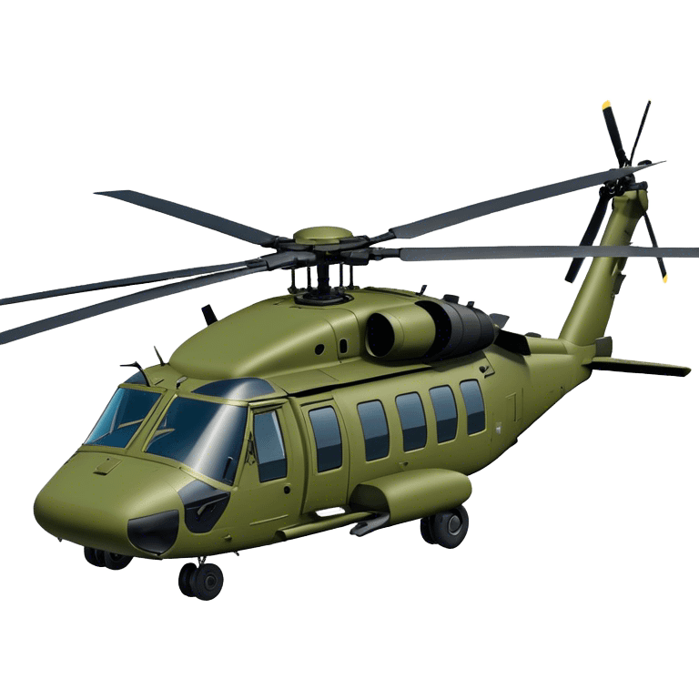 Sikorsky UH-60 Black Hawk - Sikorsky (Model Year: 2022) (Iconic colour: Olive green) emoji