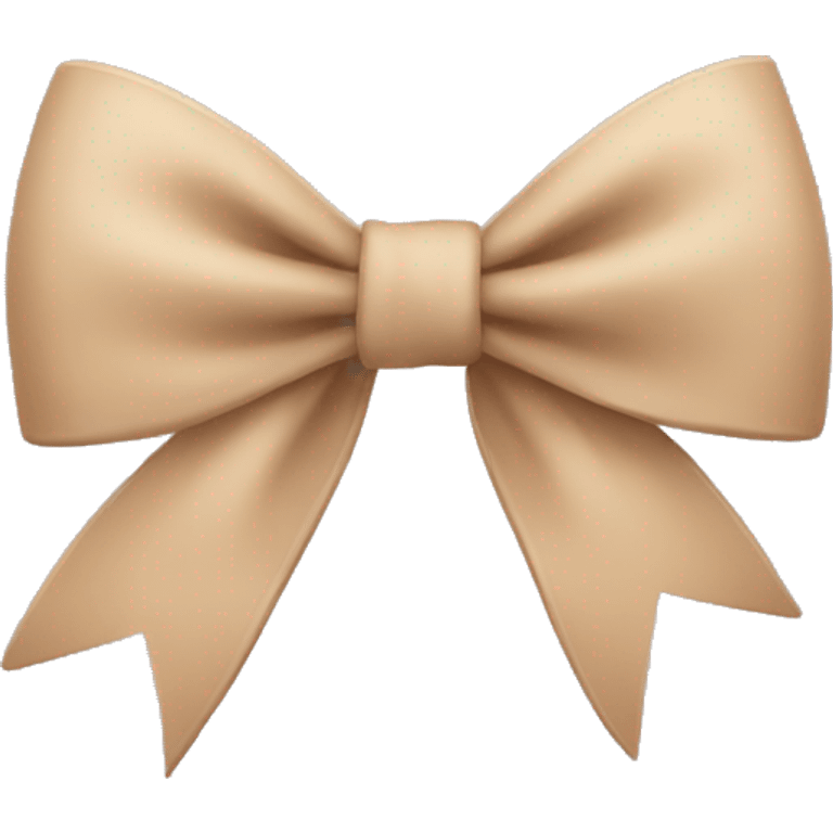 Beige bow emoji