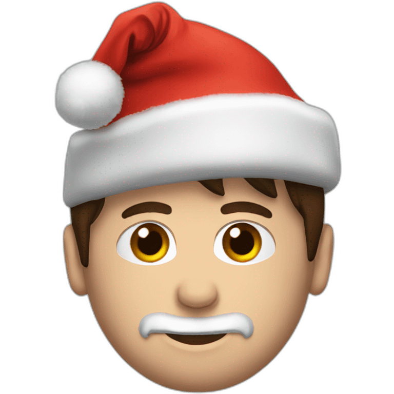 Messi  wearing a Christmas Hat emoji