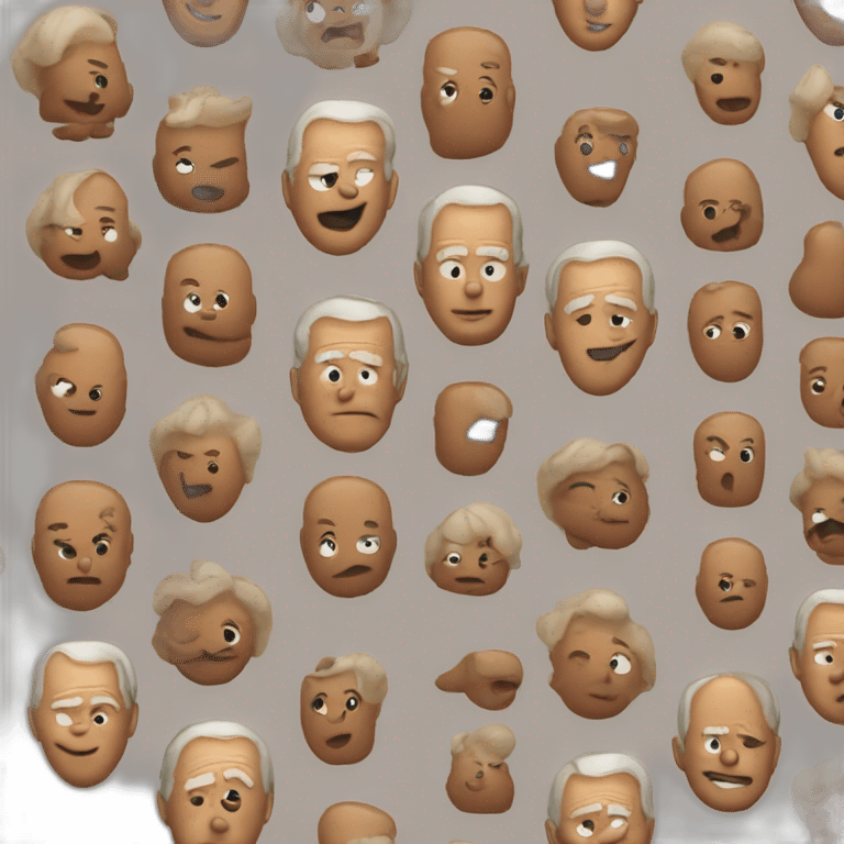 Joe biden as the poop emoji emoji