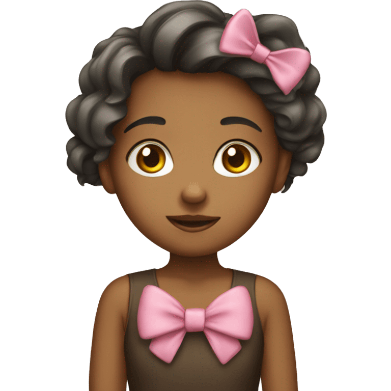 Girl with bow emoji