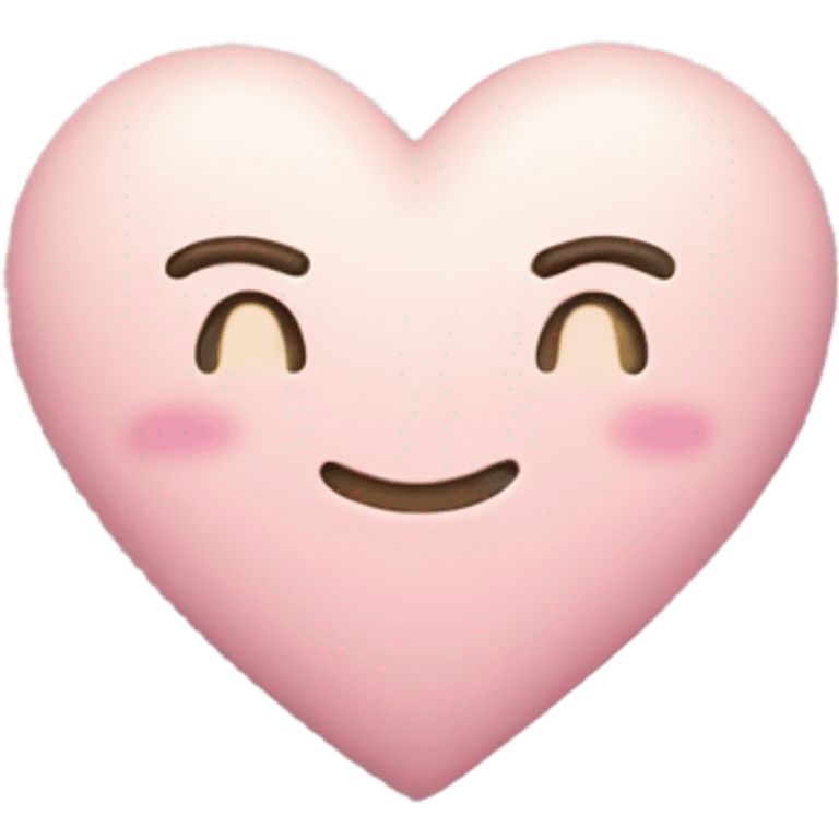 Pastel heart with clouds  emoji