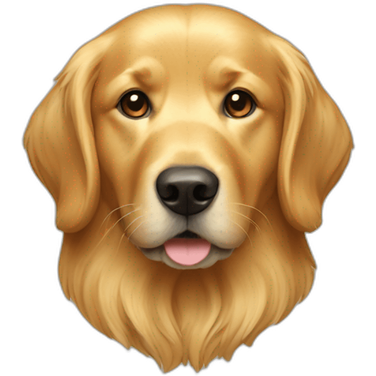 Golden retriever head emoji