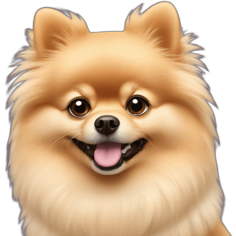 pomeranian with alopecia emoji