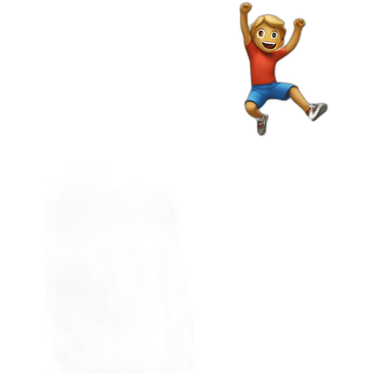 Jump of a clif emoji