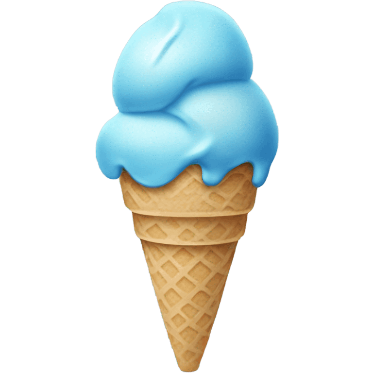 Blue ice cream  emoji