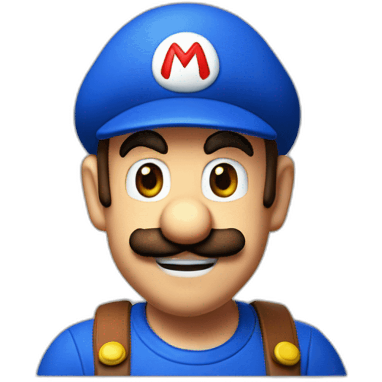 Mario saute sur Luigi emoji