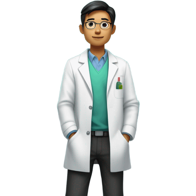 Asian chemistry researcher emoji