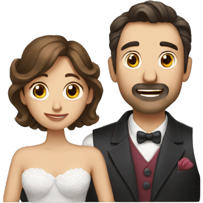 Hombre viendo una película con su novia emoji