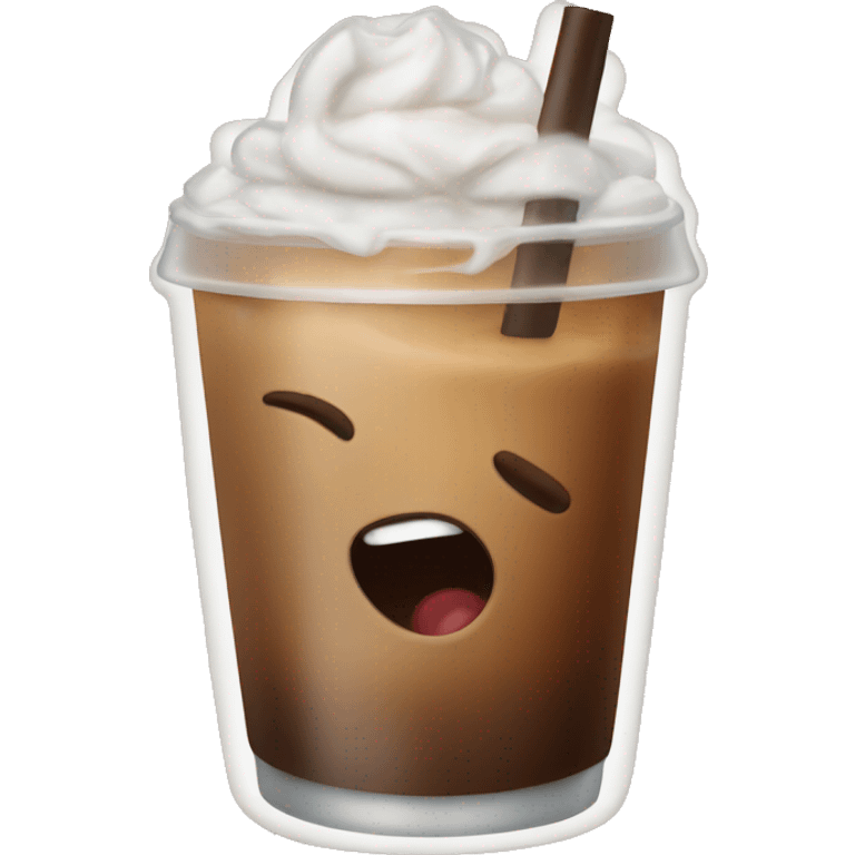 Iced coffee  emoji