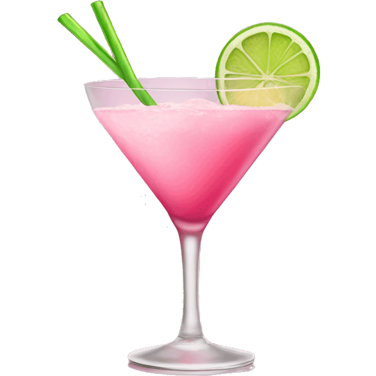 Pink cocktail emoji