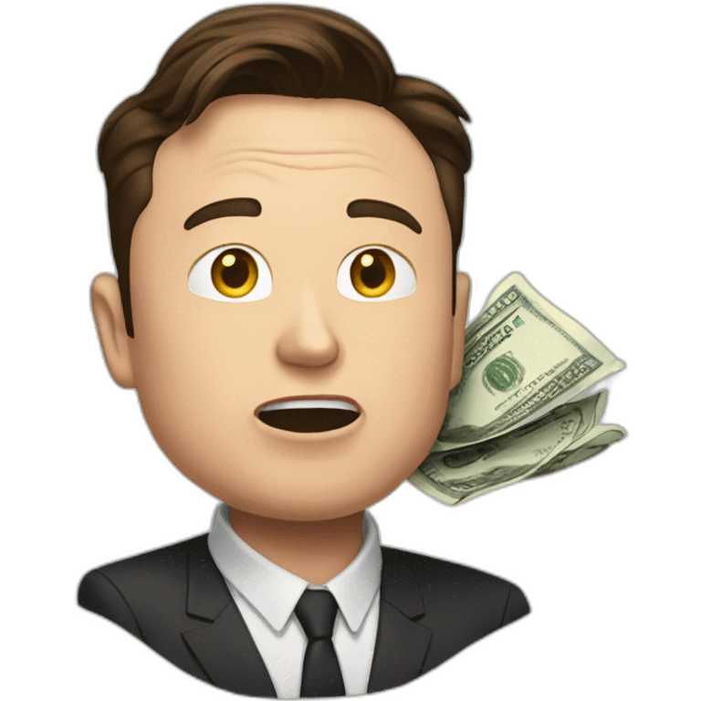 money Elon musk shock emoji