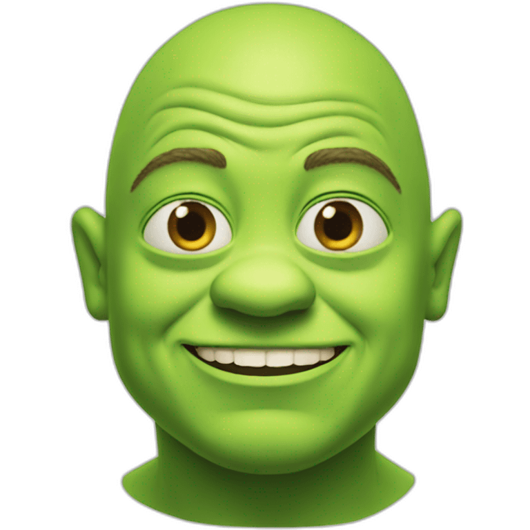 Green Ross kemp Shrek emoji