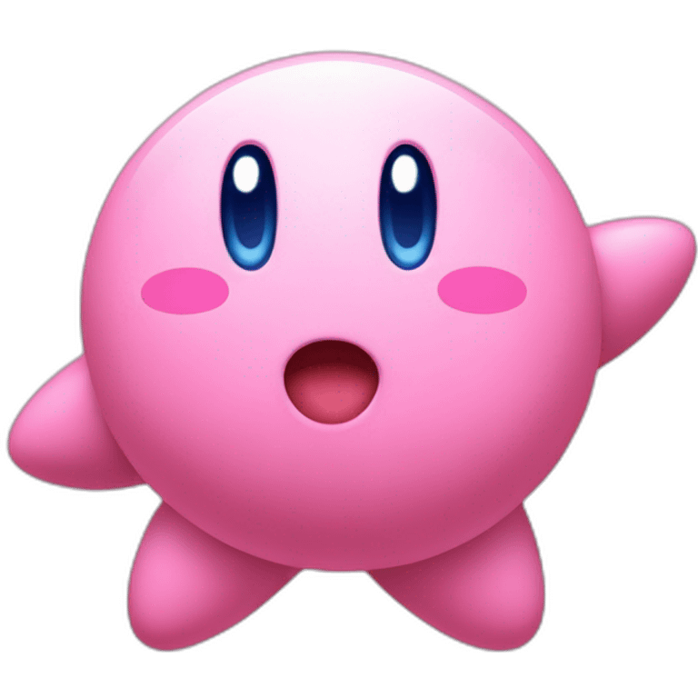 Kirby happy on star emoji