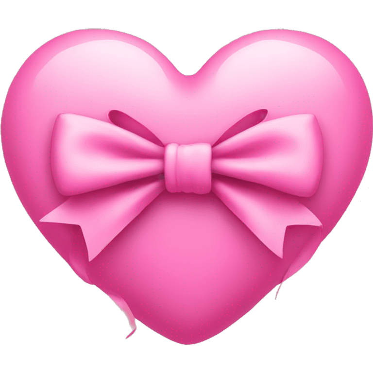 Pink heart with bow emoji