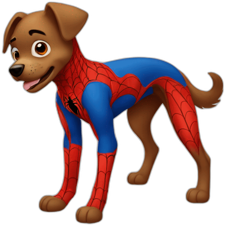 perro spiderman emoji