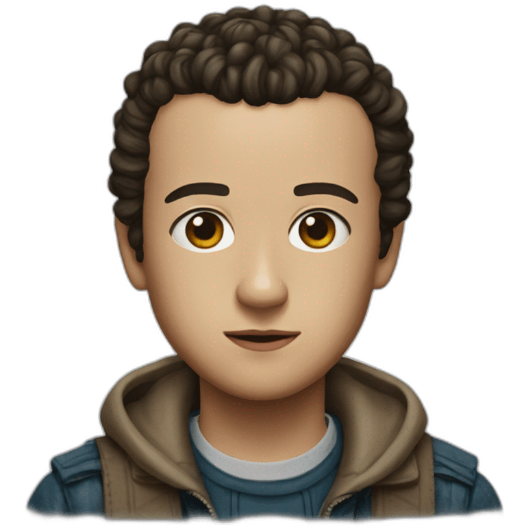 Eleven from Stranger Things emoji