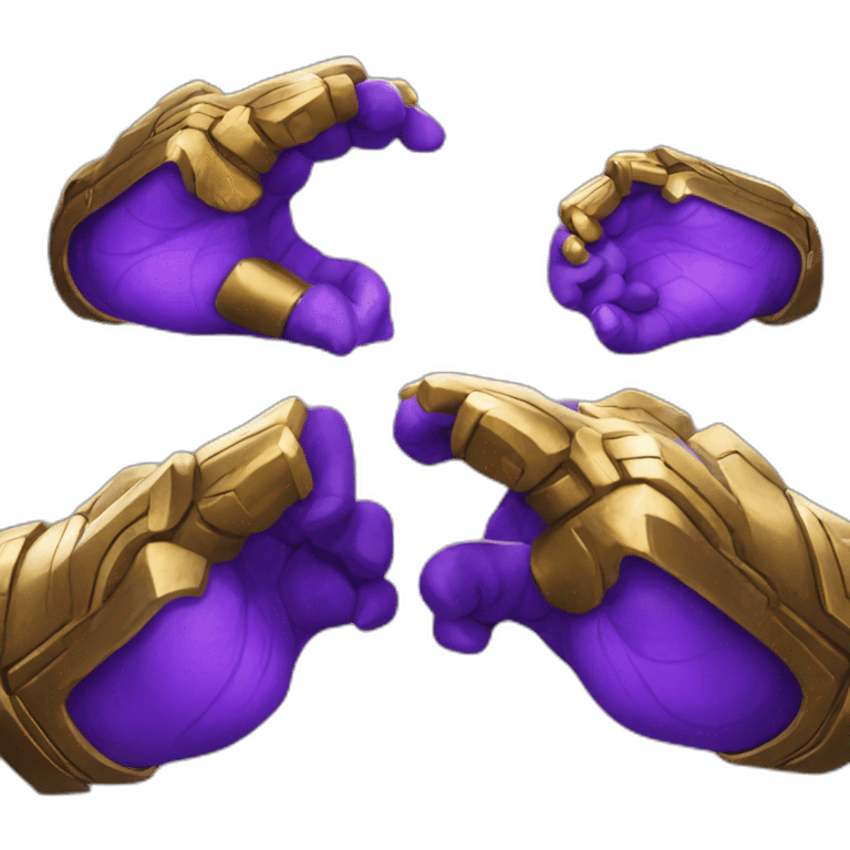 Thanos snapping emoji