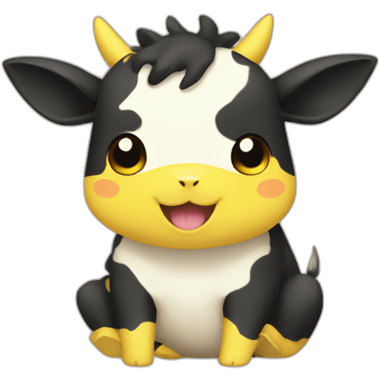 cow pikachu pokemon emoji