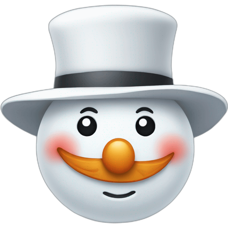 Snowman with hat emoji