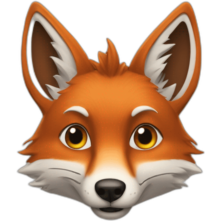 Renard méchant emoji