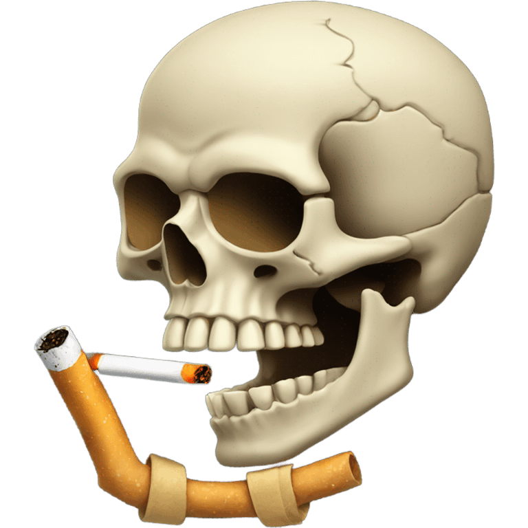 Skull smoking  emoji