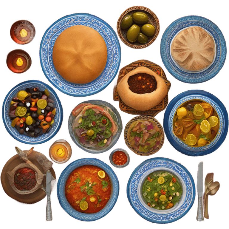 Moroccan Shabbat dinner  emoji