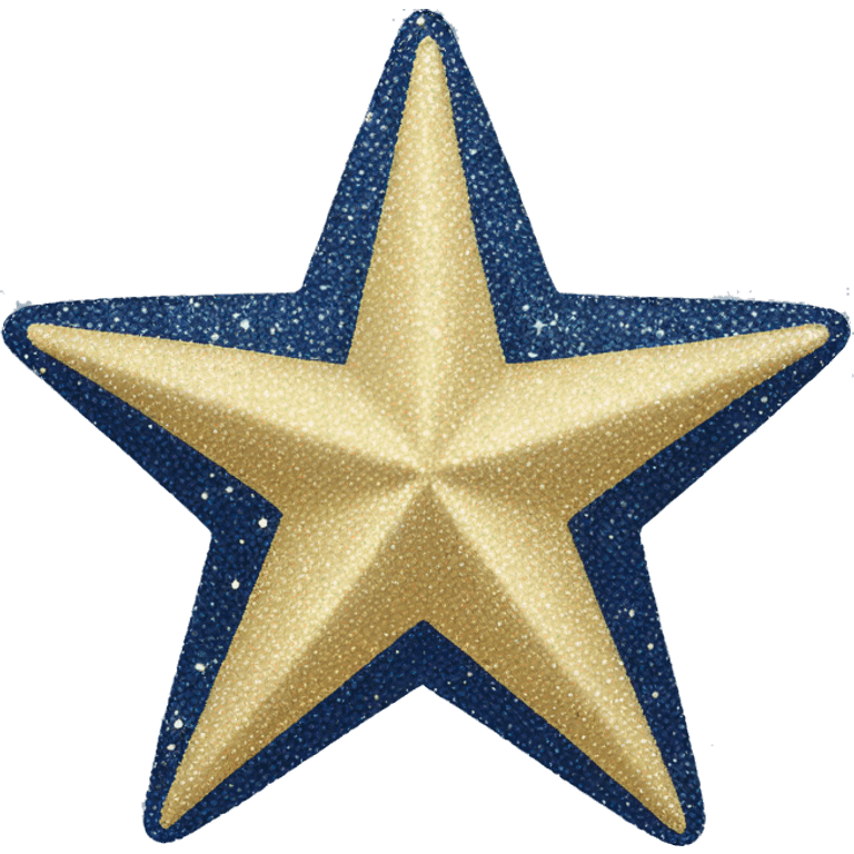 Navy sparkly star emoji