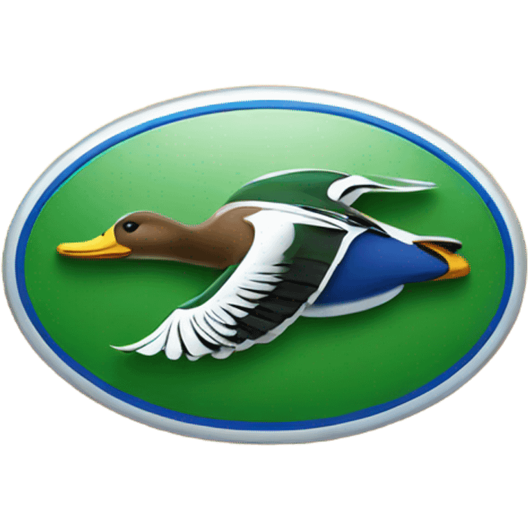 ford logo with a mallard duck emoji