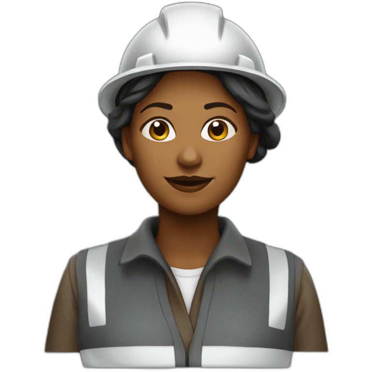 female worker in a refinery emoji