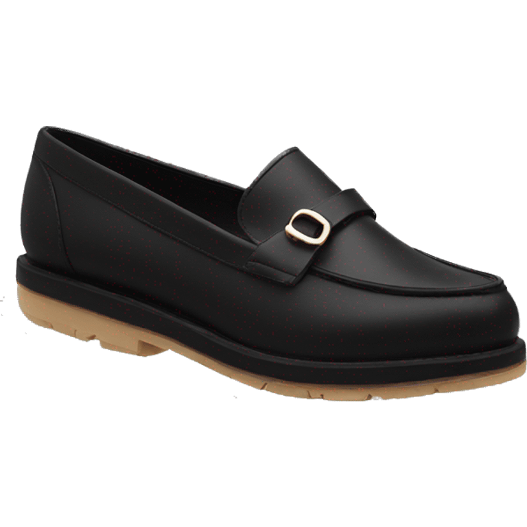 Loafers black emoji