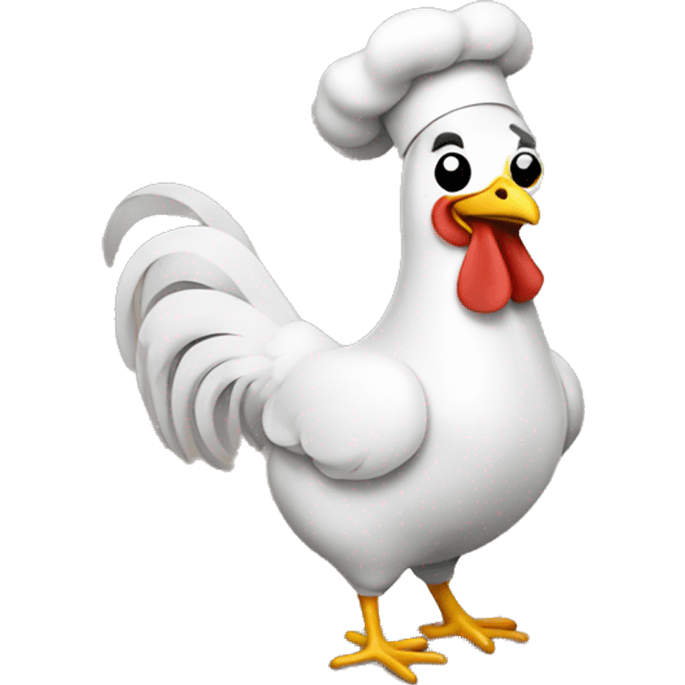 Chicken cooking emoji