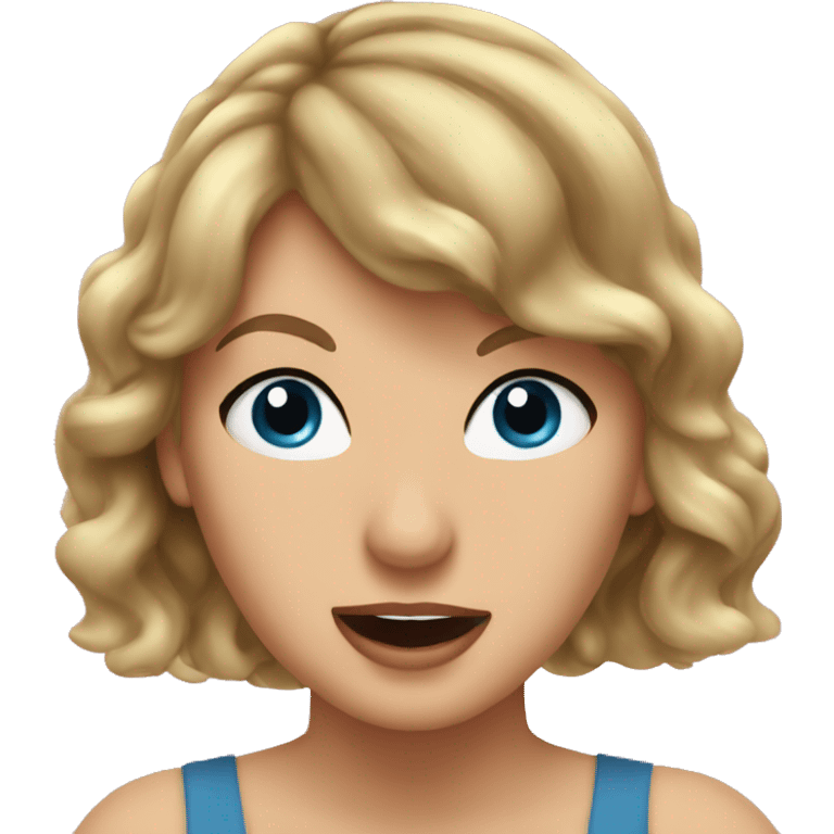 Taylor swift suprised  emoji