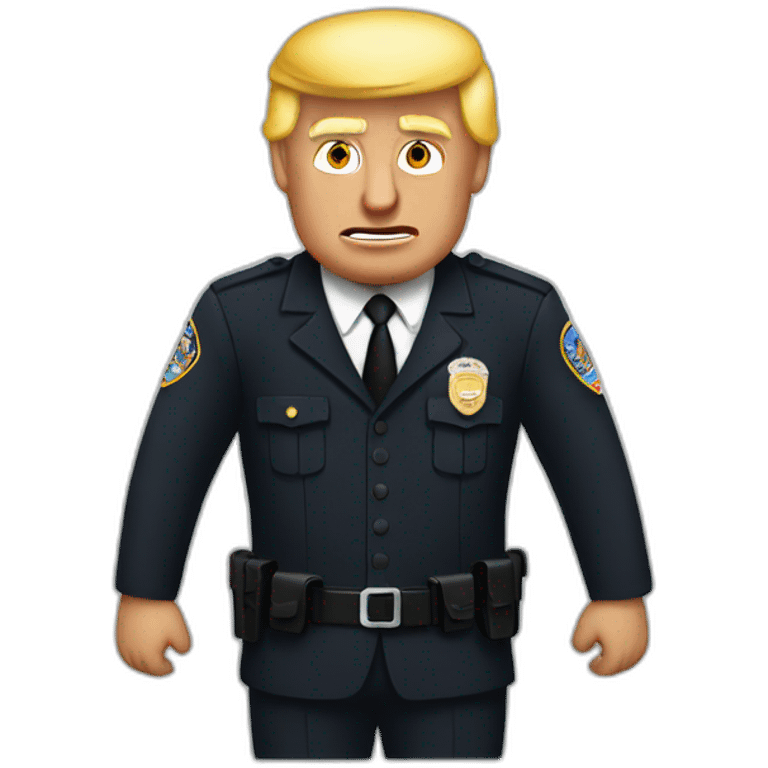 trump-getting-arrested emoji