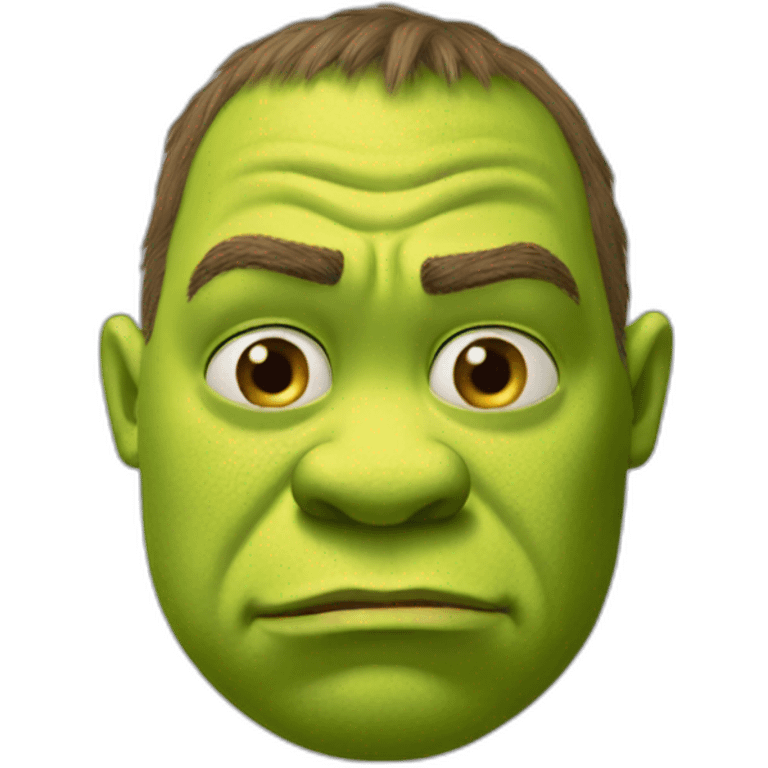 Shrek crying emoji