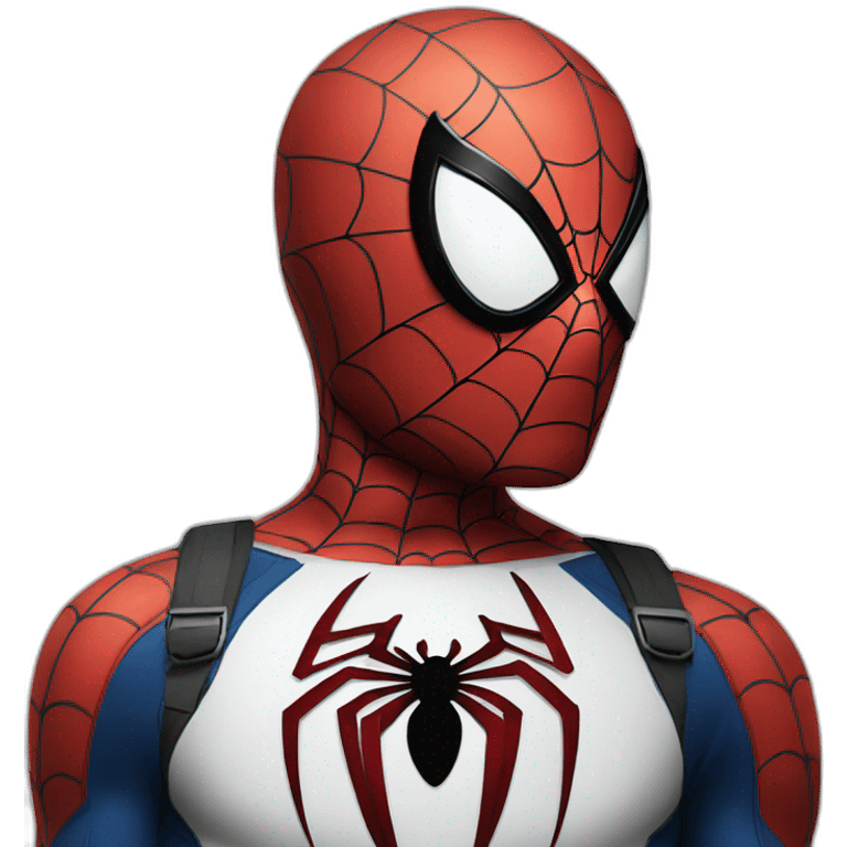 Circular face Spider Man emoji