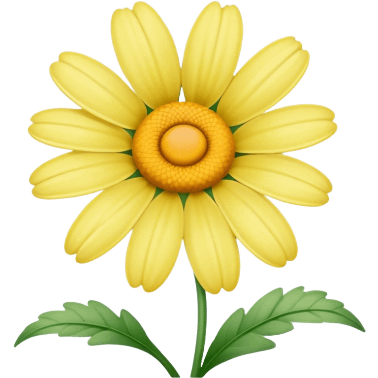 pastel yellow daisy emoji