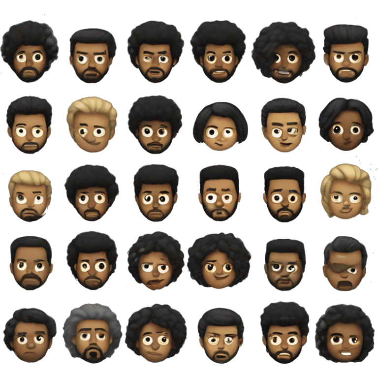 Genera un emoji de The weeknd emoji