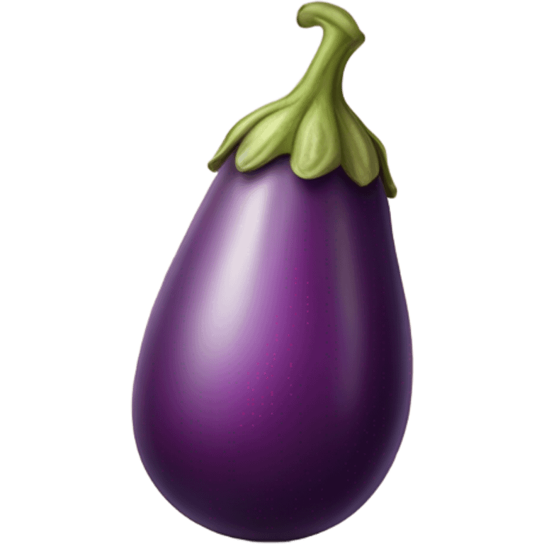 Eggplant in peach emoji