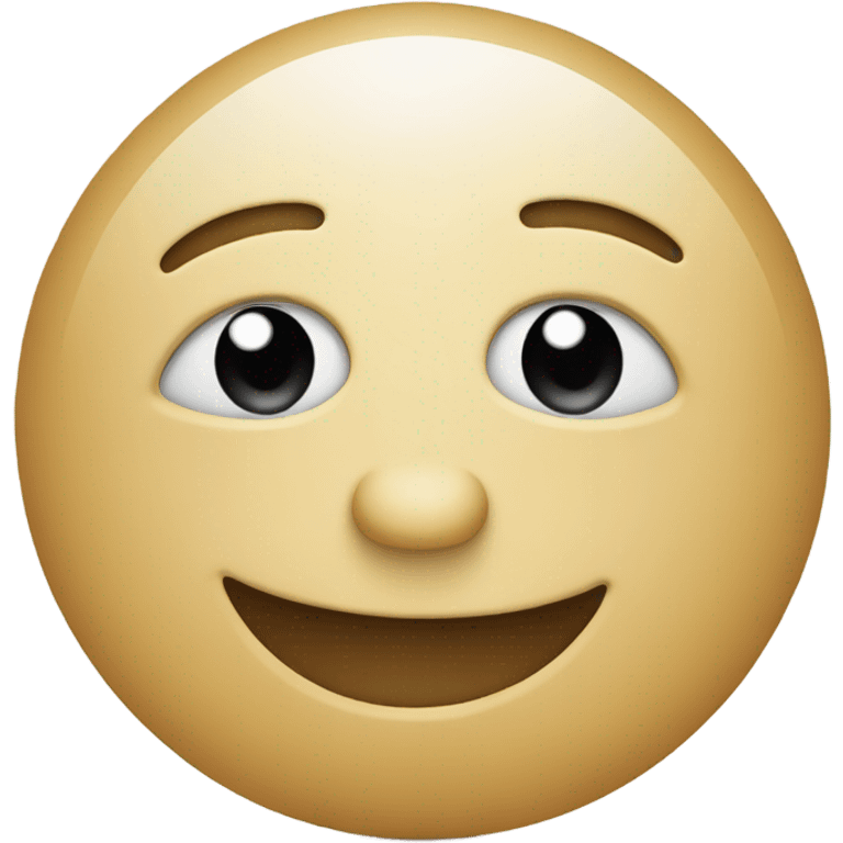 A simple smiling face with tear drop emoji