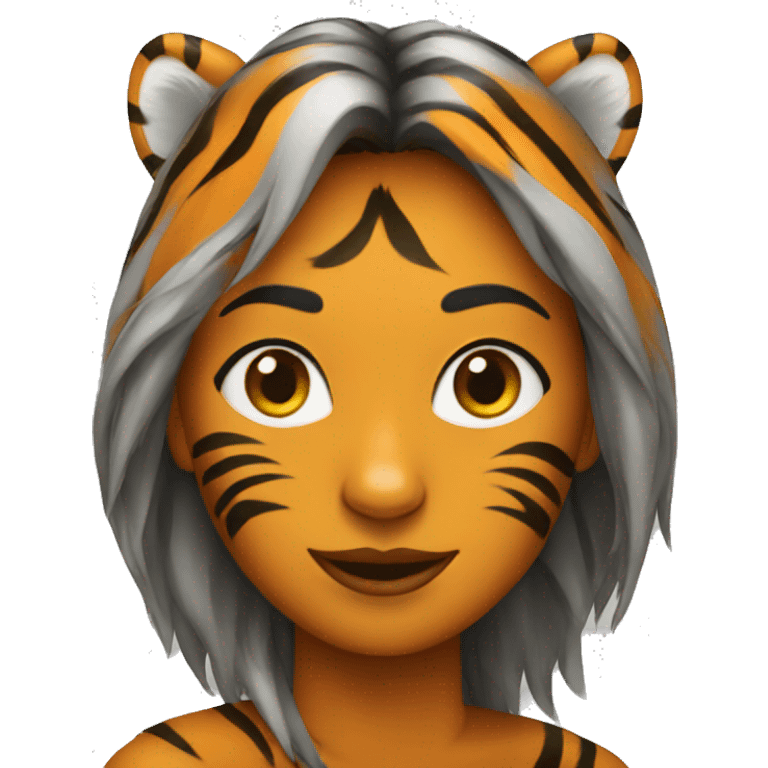 tiger woman emoji