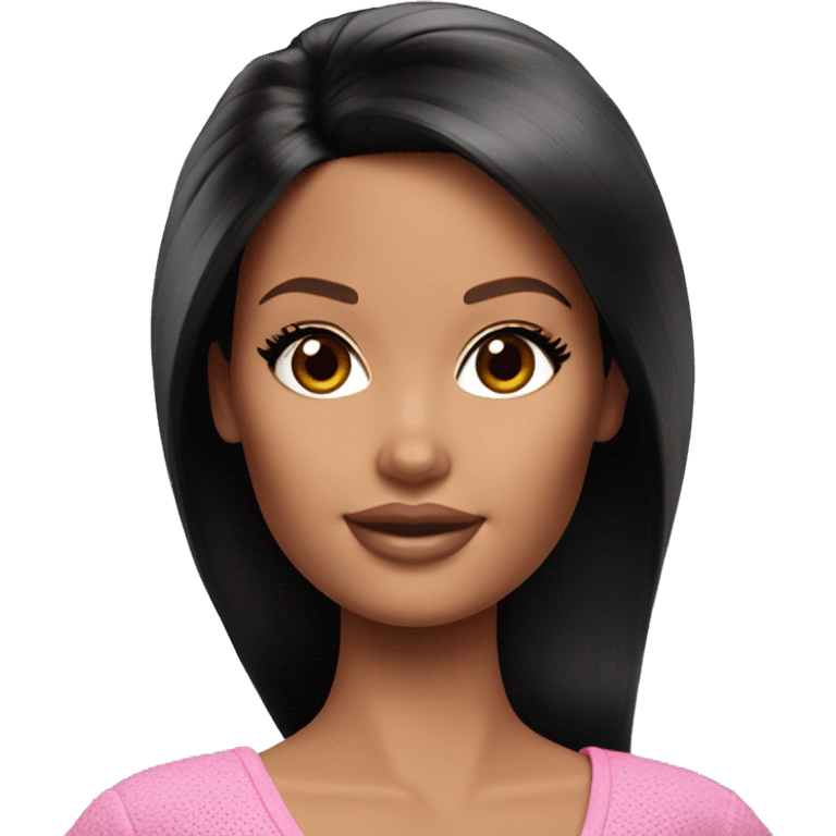 Barbie Doll black haid emoji