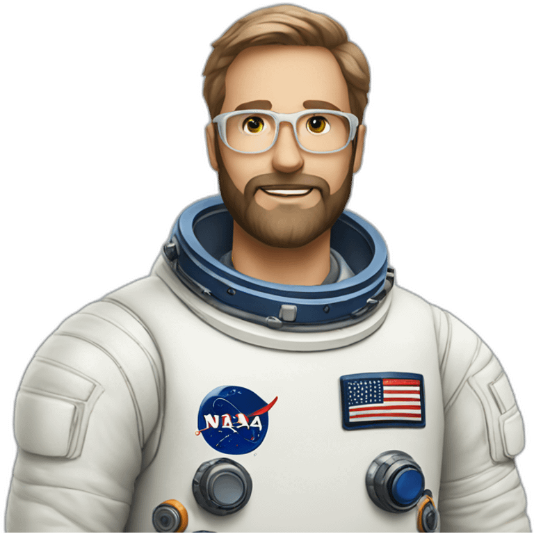 astronaut beard caucasian-man white-glasses emoji