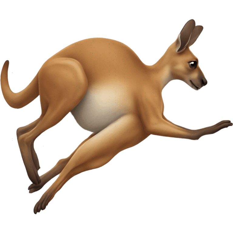 kangaroo jumping on dog emoji