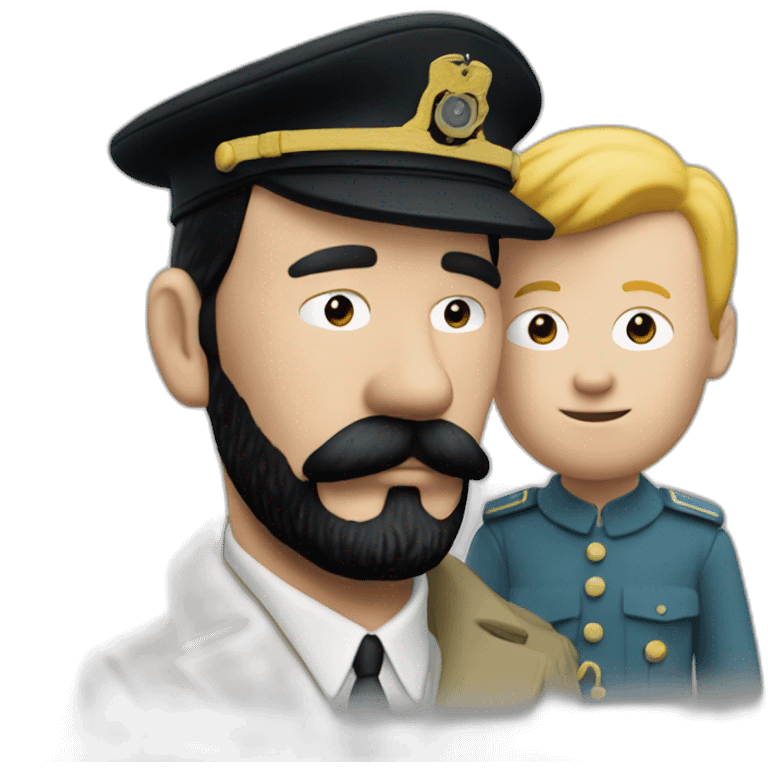 captain haddock and tintin emoji